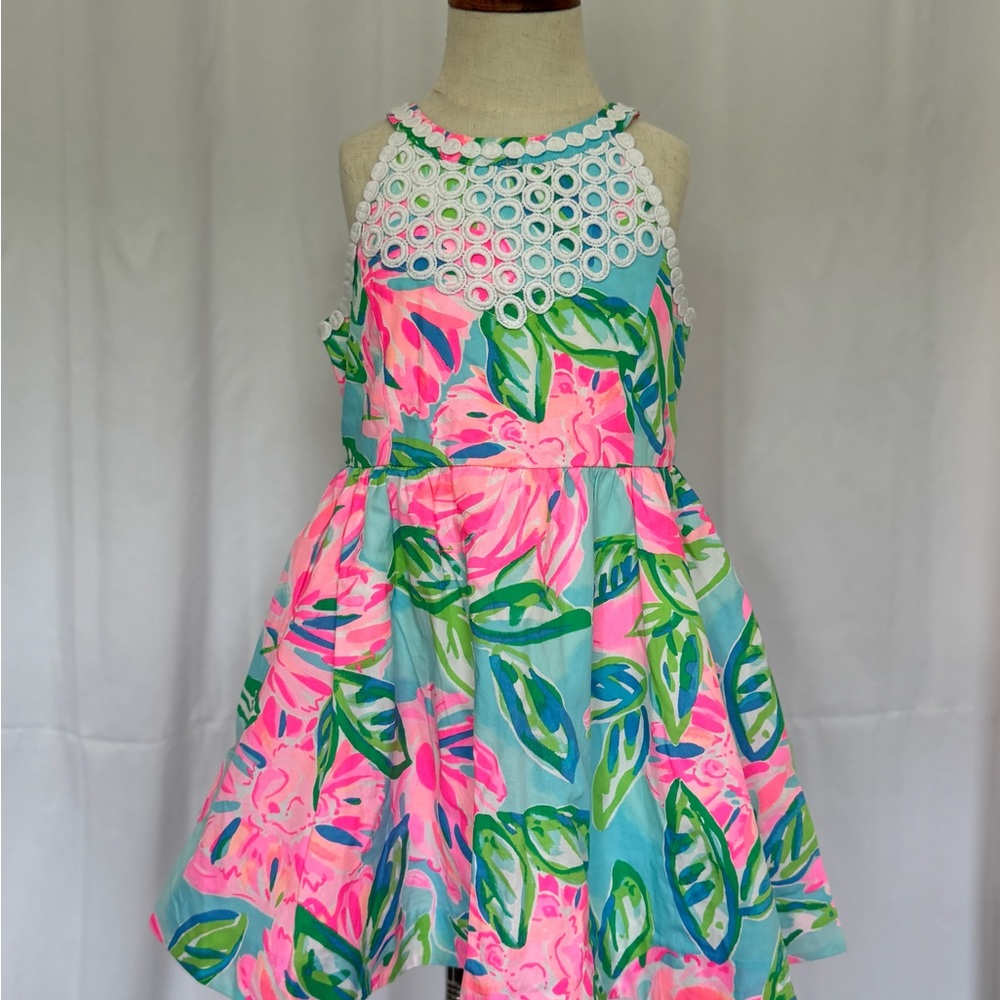 Lilly Pulitzer Pink and Green Casual Dress
